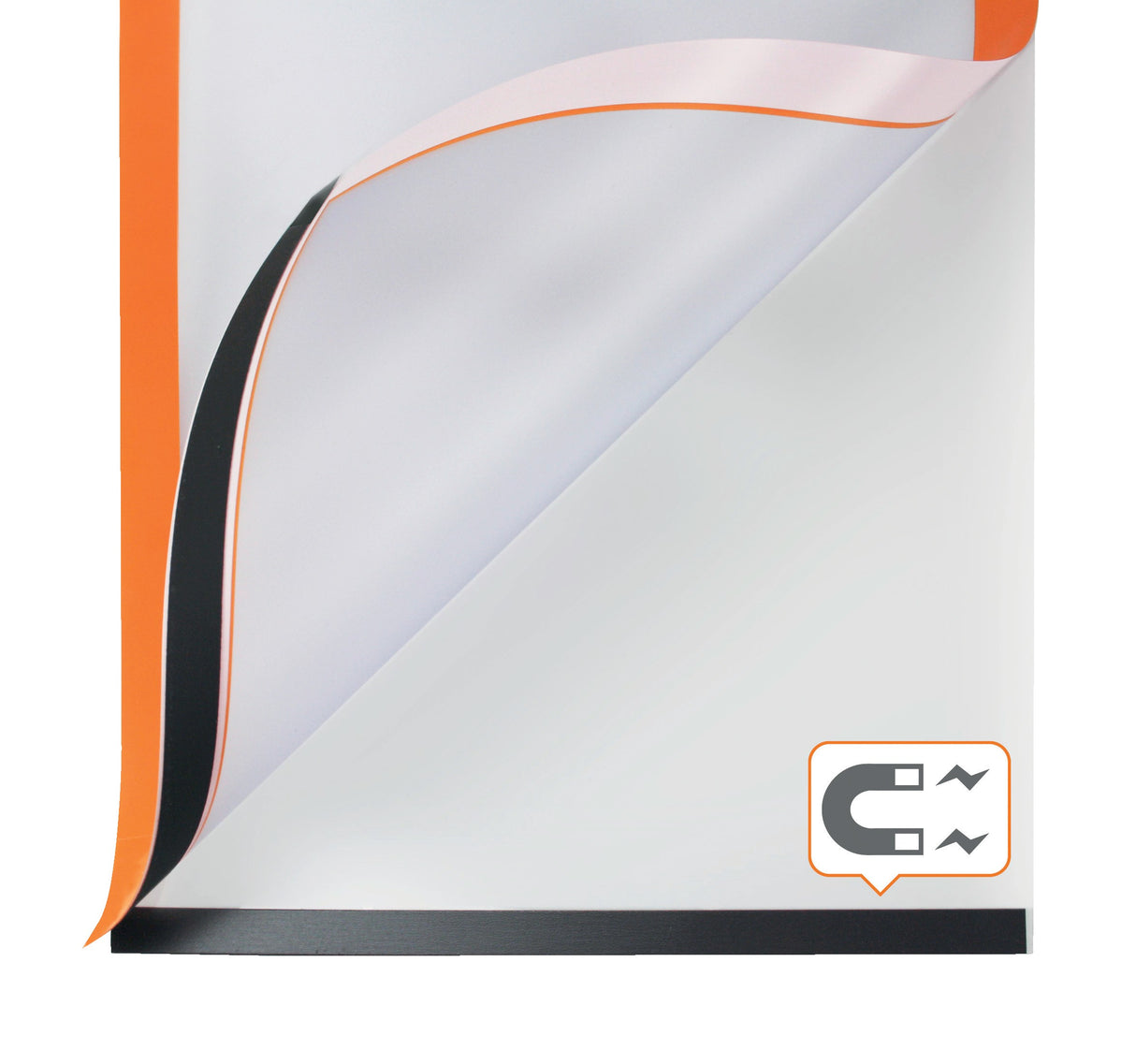 Inforamme magnetisk/selvklæb A4 orange (2) – image 2