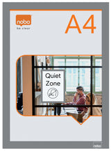 Inforamme magnetisk/selvklæb A4 sølv (2) – image 1