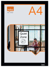 Inforamme magnetisk/selvklæb A4 sort (2) – image 1