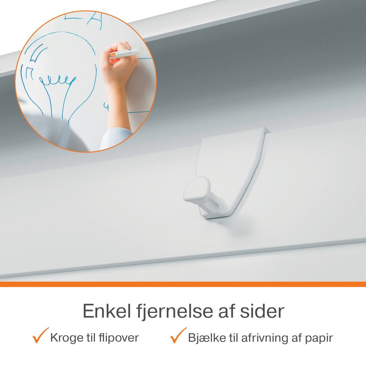 Flipover gulvmodel ECO mobil lakeret magnetisk WB – image 5