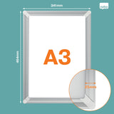 Skifteramme Nobo Premium Plus A3 alumin.