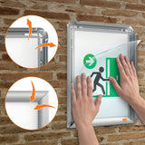 Skifteramme Nobo Imp.Pro brandhæm.A4 alu