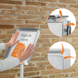 Skifteramme Nobo Premium Plus A4 alu.
