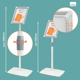 Skifteramme Nobo Premium Plus A4 alu.