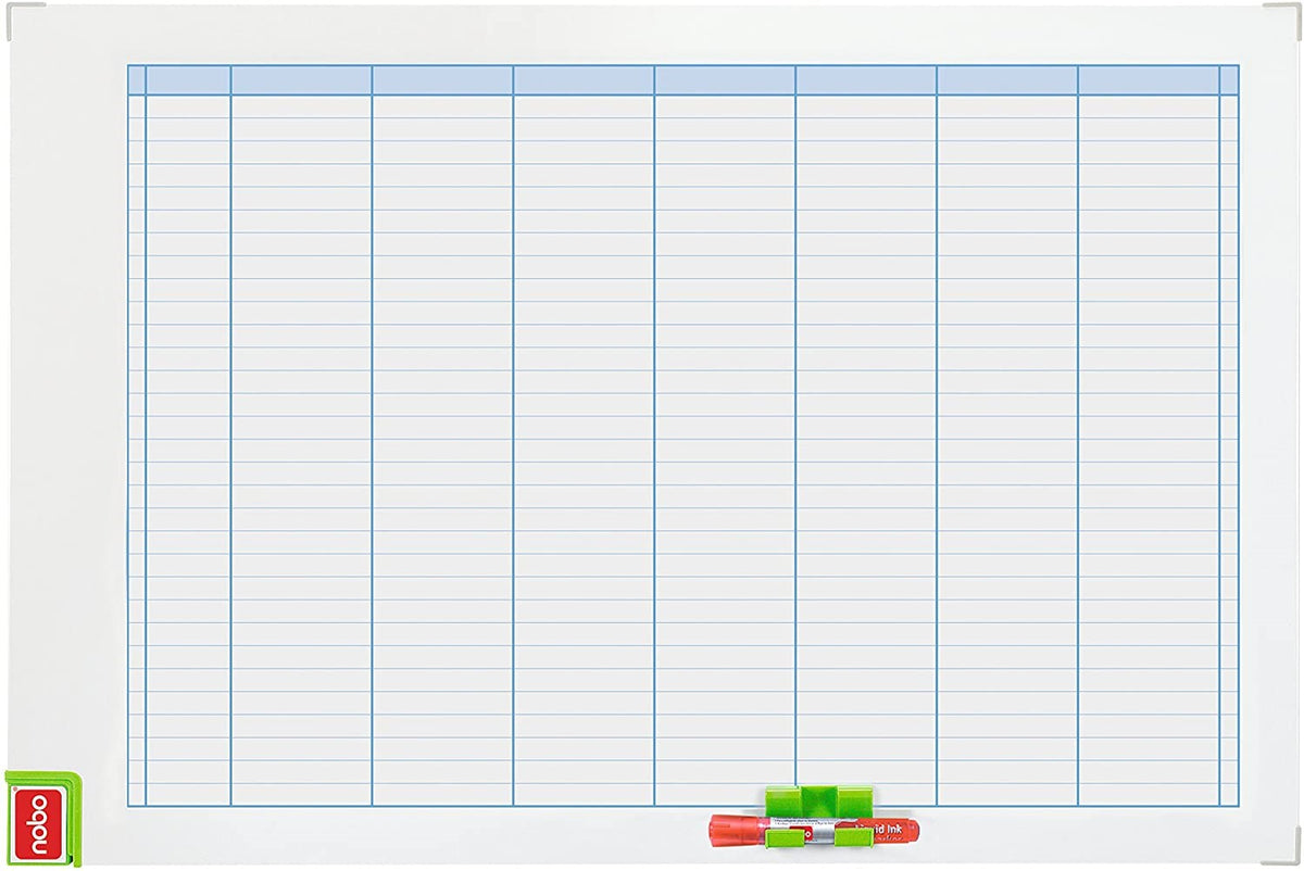 Nobo WB planlægningstavle uge magnetisk 60x90cm