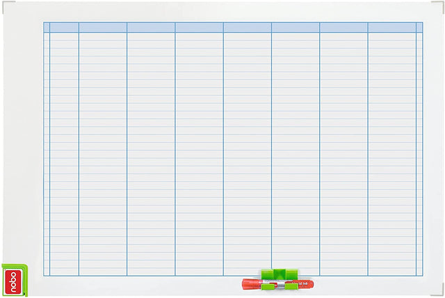 Nobo WB planlægningstavle uge magnetisk 60x90cm