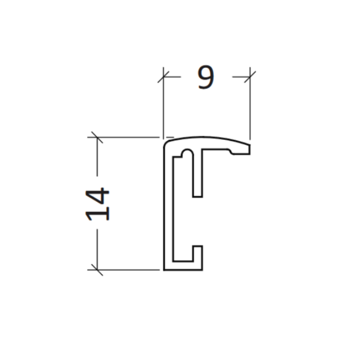 Ramme til plakater, 50x70 cm, sort – image 2