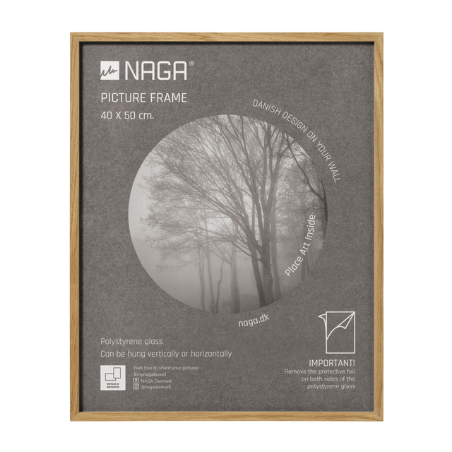 Billedramme, 40x50 cm, egetræ – image 1