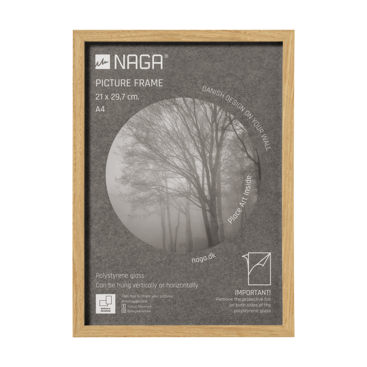 Oak picture frame a4 17054.png