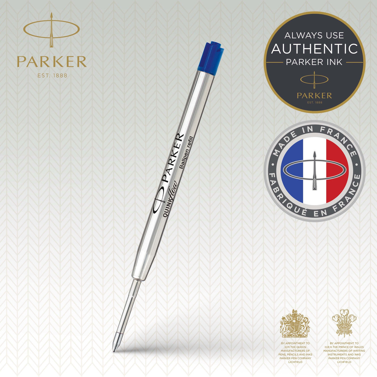 Parker Ballpen refill  Quinkflow M Blue 1-Blister (billede 2)