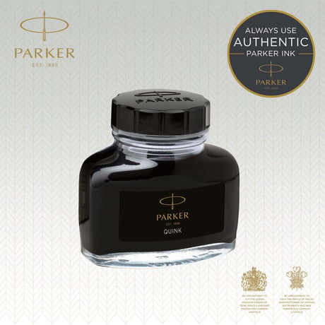 Parker blæk Quinkflow M 57ml sort – Fyldepenne & blæk (billede 2)