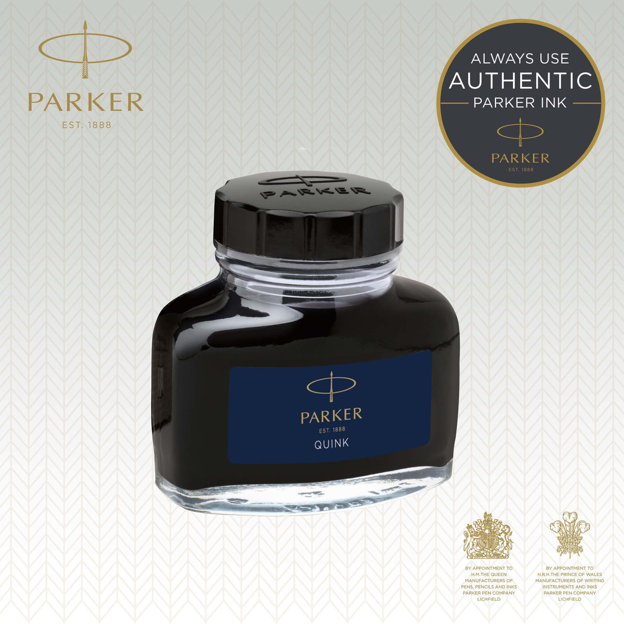 Parker blæk Quinkflow M 57ml blå – Fyldepenne & blæk (billede 2)