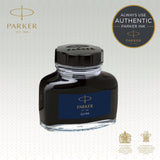 Parker blæk Quinkflow M 57ml blå – Fyldepenne & blæk (billede 2)