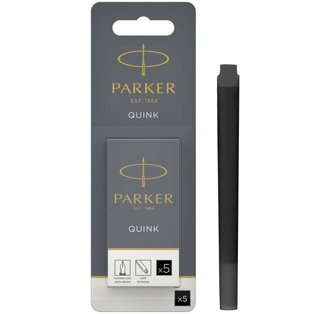 Parker Refill Long fountain Cartridges black ink (5) – Fyldepenne (billede 1)