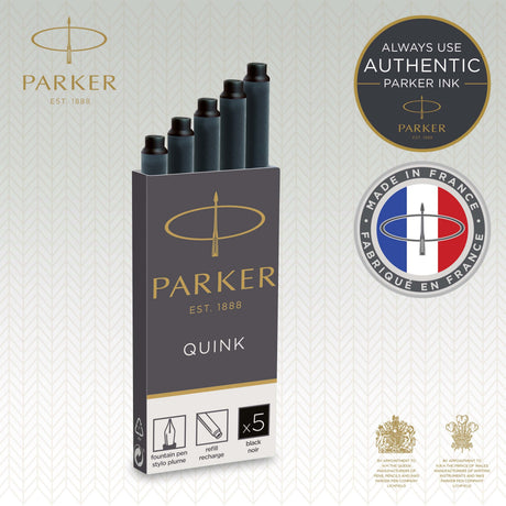 Parker Refill Long fountain Cartridges black ink (5) – Fyldepenne (billede 2)