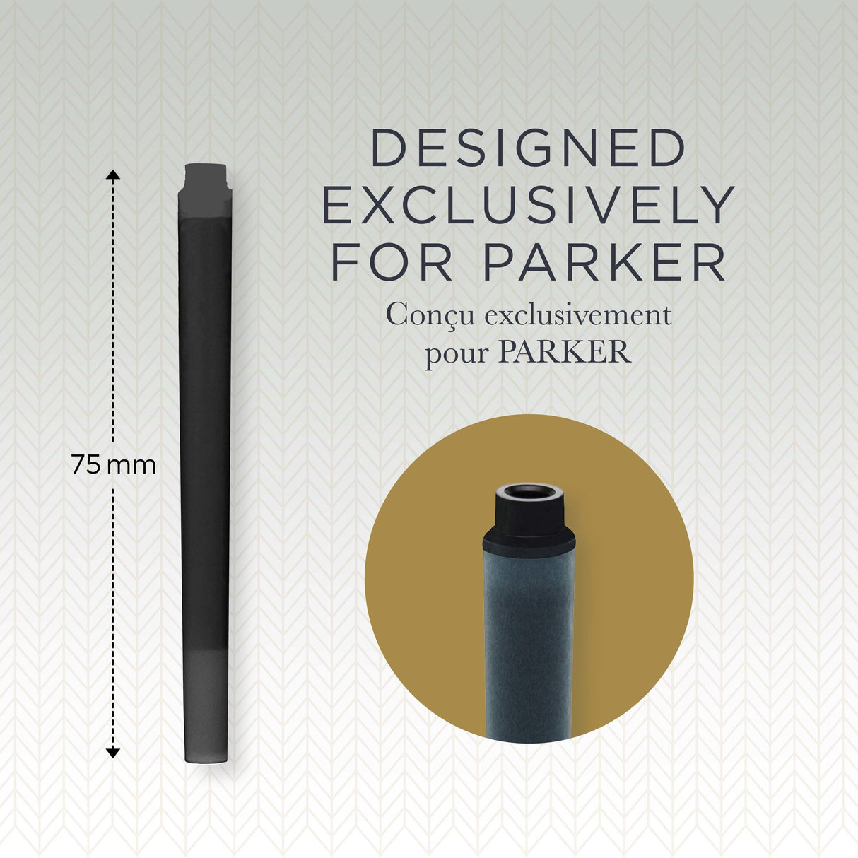 Parker Refill Long fountain Cartridges black ink (5) – Fyldepenne (billede 3)