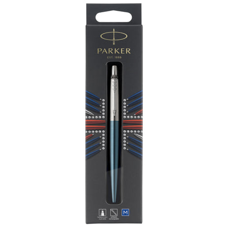 Parker kuglepen Jotter 77% recycled Waterloo blist blå (billede 1)