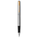 Parker Duosæt Jotter 77% recycled GT kuglepen+fyldepen sølv (billede 2)