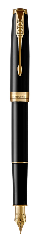 Parker Duosæt Sonnet GT kuglepen+fyldepen sort (billede 2)