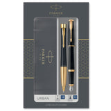 Parker Duosæt Urban GT kuglepen+fyldepen mat sort (billede 1)