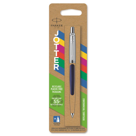 Parker kuglepen Jotter 55% recycled blist marineblå (billede 2)