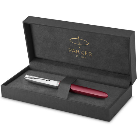 Parker 51 fyldepen i gaveæske bordeaux/krom – Fyldepenne (billede 1)