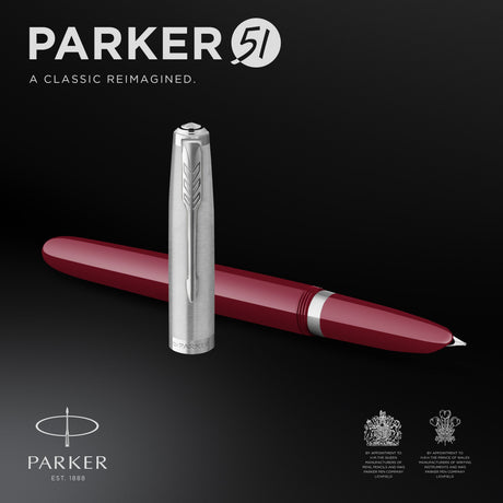 Parker 51 fyldepen i gaveæske bordeaux/krom – Fyldepenne (billede 2)