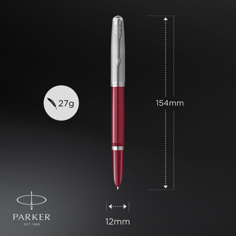 Parker 51 fyldepen i gaveæske bordeaux/krom – Fyldepenne (billede 3)