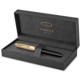 Parker 51 fyldepen deluxe i gaveæske sort/guld – Fyldepenne (billede 1)