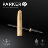 Parker 51 fyldepen deluxe i gaveæske sort/guld – Fyldepenne (billede 2)