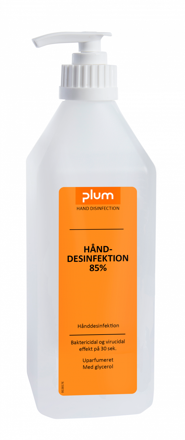 PLUM Hånddesinfektion 85% Flydende 600 ml pumpeflaske (billede 2)