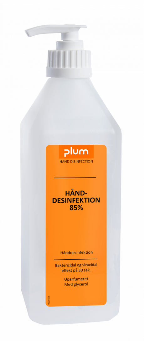 PLUM Hånddesinfektion 85% Flydende 600 ml pumpeflaske (billede 2)