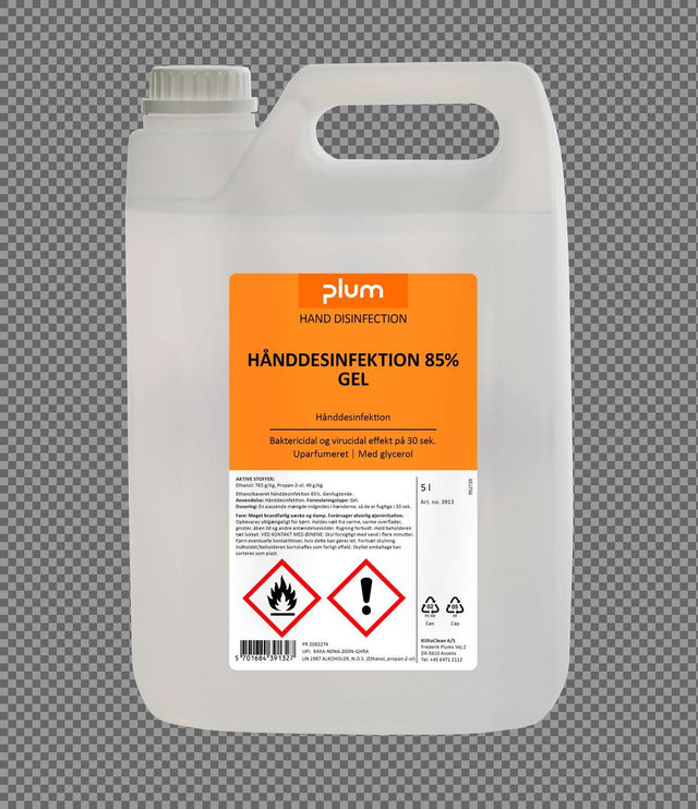 PLUM Hånddesinfektion 85% Gel 5 l dunk (billede 1)