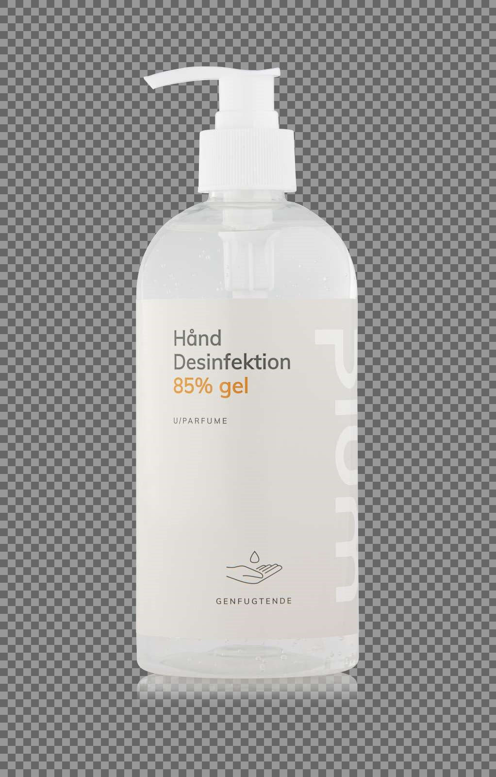PLUM Soft Sense Hånddesinfektion 85% Gel 500ml pumpeflaske (billede 1)