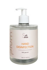 PLUM Soft Sense Hånddesinfektion 85% Gel 500ml pumpeflaske (billede 2)