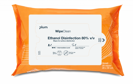 PLUM Wipeclean Ethanol Disinfection 80% - small 25 stk. (billede 2)