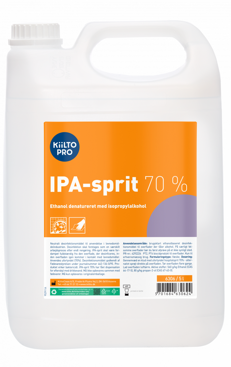 Plum KIILTO PRO Overfladedesinfektion IPA-SPRIT 70% 5 l dunk (billede 2)