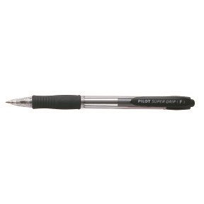 Pilot Kuglepen m/klik Super Grip 0,7 sort