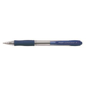 Pilot Kuglepen m/klik Super Grip 0,7 blå