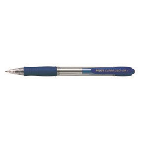 Pilot Kuglepen m/klik Super Grip 1,0 blå