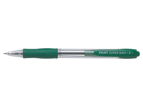 Pilot Kuglepen m/klik Super Grip 0,7 grøn