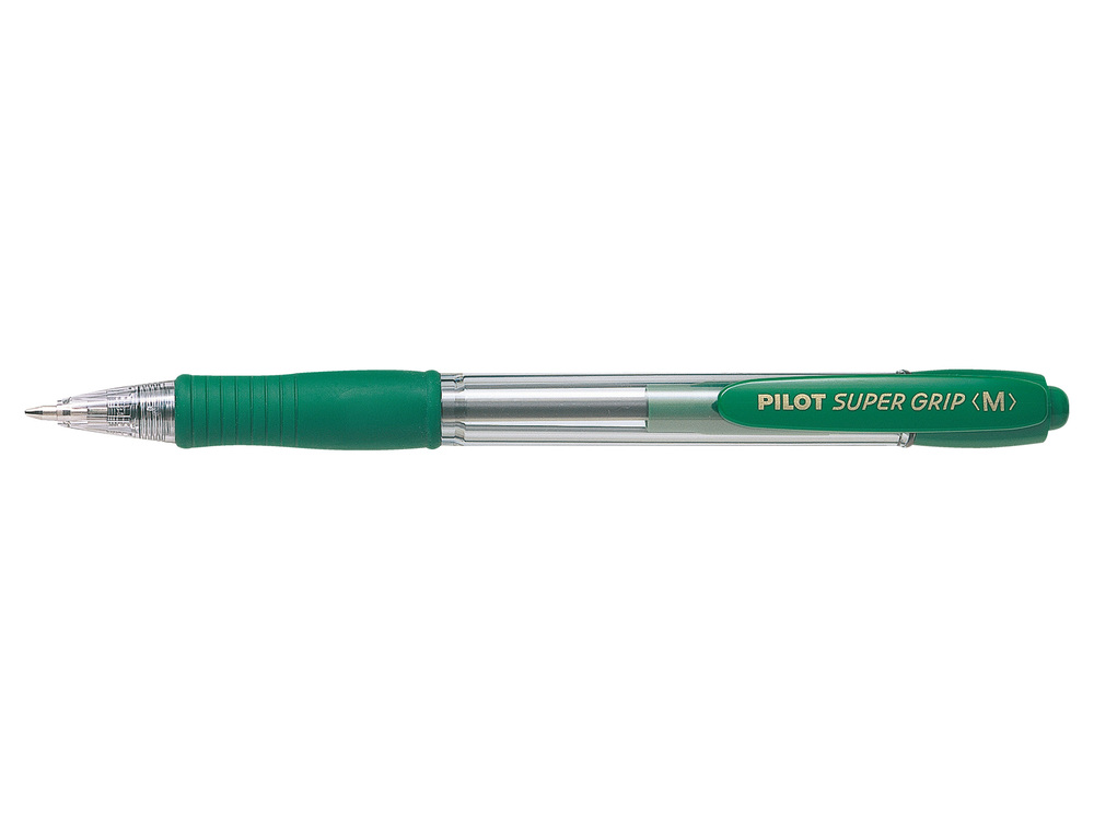 Pilot Kuglepen m/klik Super Grip 1,0 grøn
