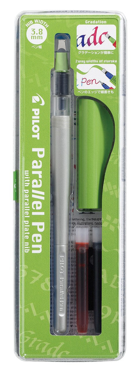 Pilot Kalligrafipen Parallel Pen 3,8mm sæt sort – Kalligrafipenne