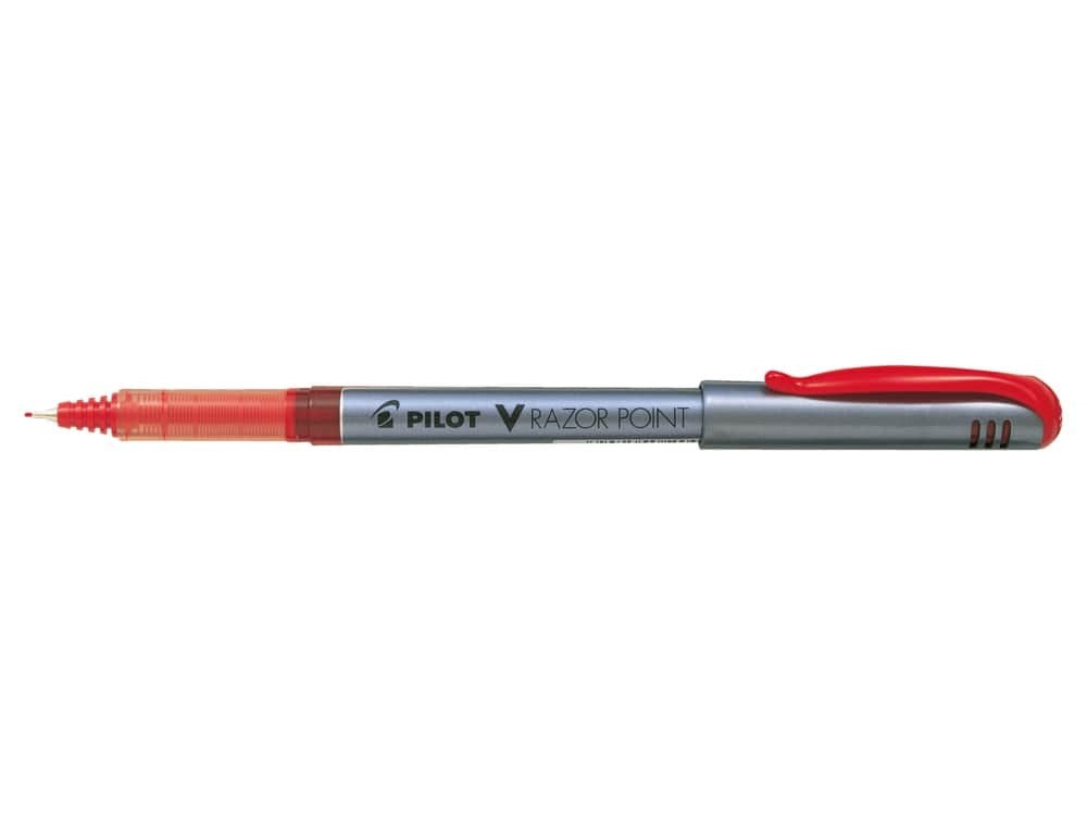 Pilot Filtpen m/hætte V-Razor Point 0,8 rød