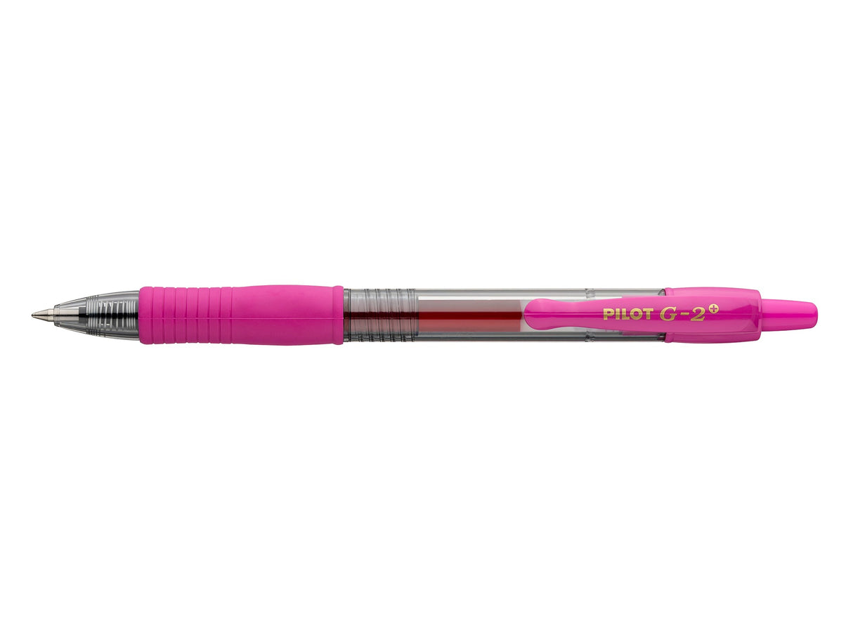 Pilot Gelpen G-2 Plus Begreen m/klik 0,7 pink (billede 1)