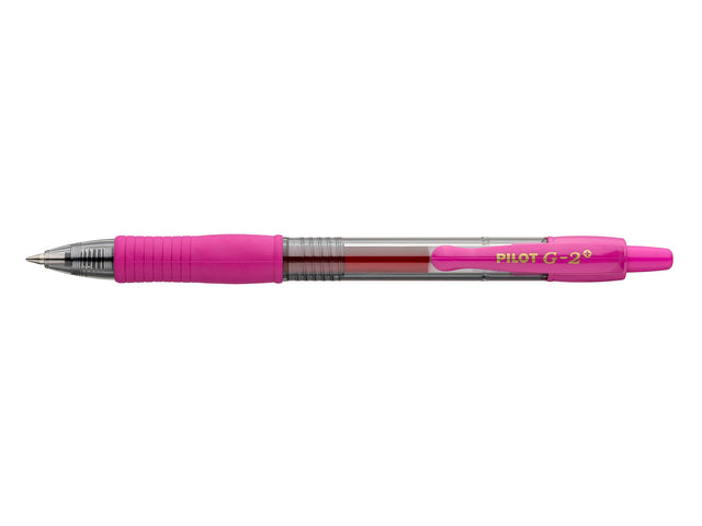 Pilot Gelpen G-2 Plus Begreen m/klik 0,7 pink (billede 1)