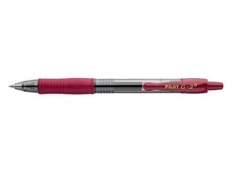 Pilot Gelpen G-2 Plus Begreen m/klik 0,7 bordeaux (billede 1)