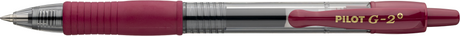 Pilot Gelpen G-2 Plus Begreen m/klik 0,7 bordeaux (billede 2)