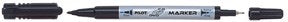 Pilot CD/DVD Marker m/hætte Twin 0,8/2,0 sort – Specialpenne