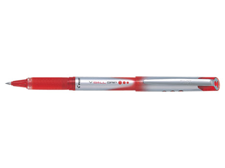 Pilot Ball-liner m/hætte V-Ball Grip 0,7 rød